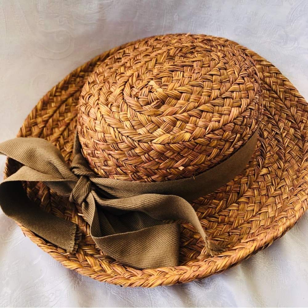 Malees vintage straw hat with bow